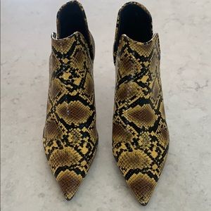 Zara animal print booties